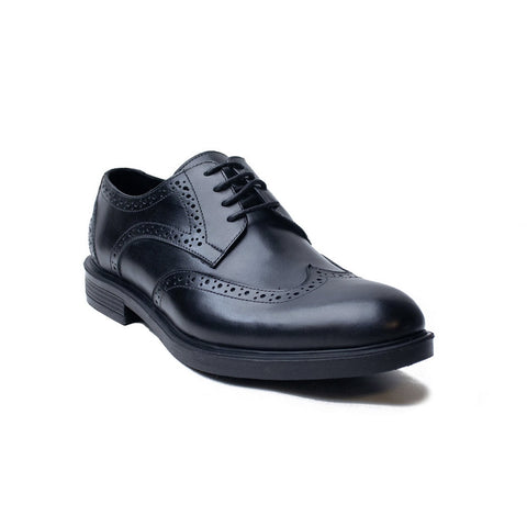 Men Black Leather Shoes #4372