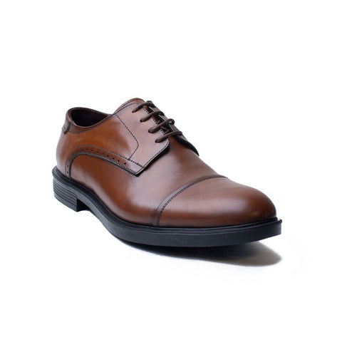 Men Brown Leather Shoes #4373