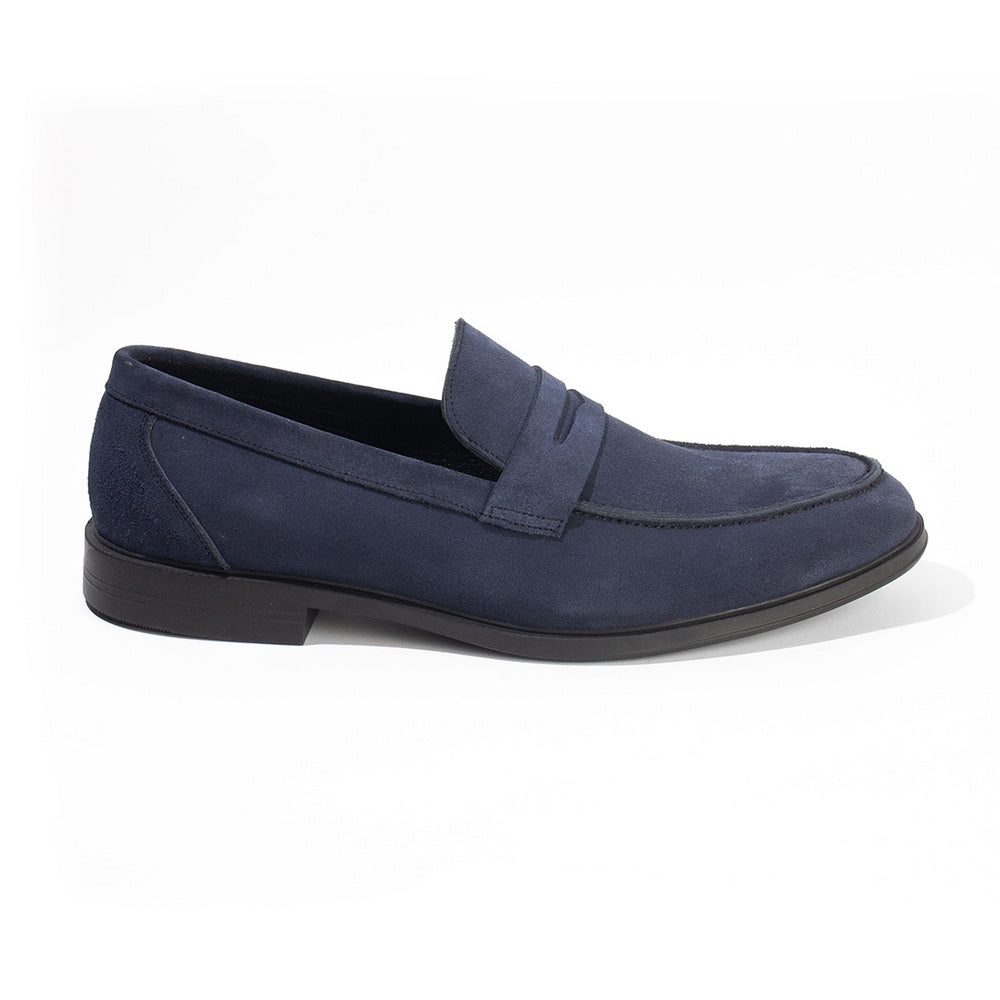 Men Blue Chamois Shoes #4377