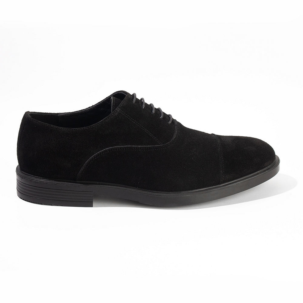 Men Black Chamois Shoes #4378