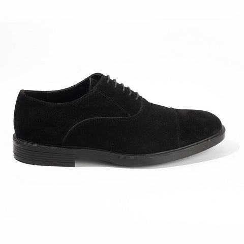 Men Black Chamois Shoes #4378