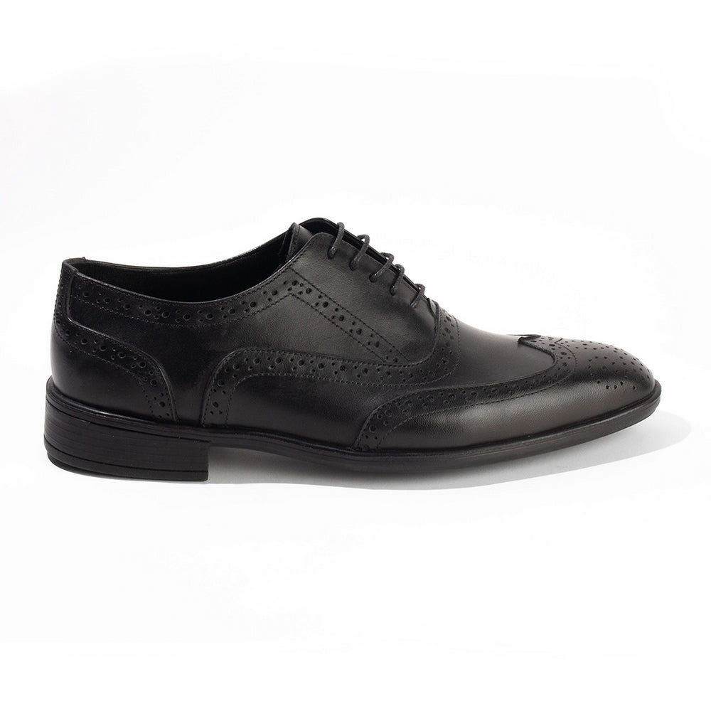Men Black Leather Shoes #4381