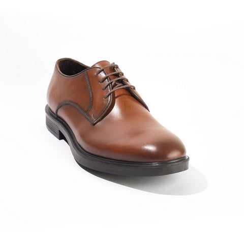 Men Brown Leather Shoes #4384