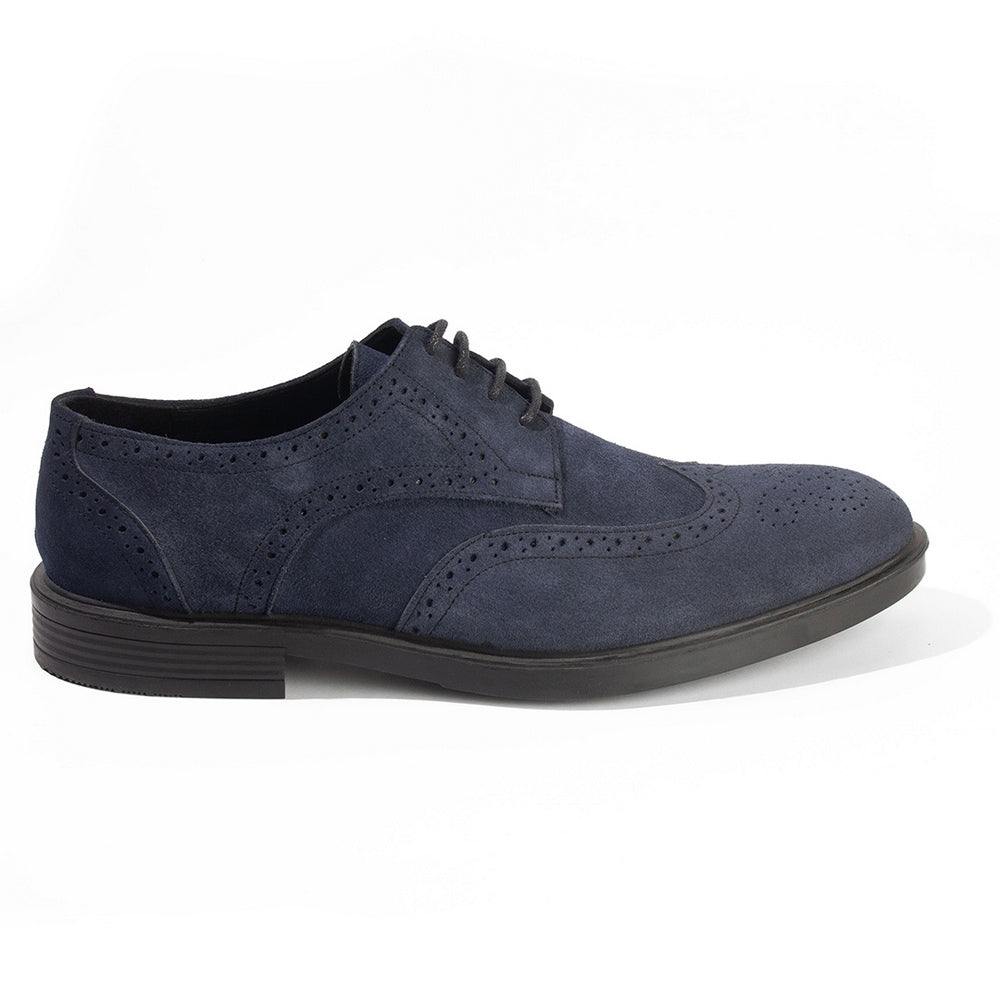 Men Blue Chamois Shoes #4386
