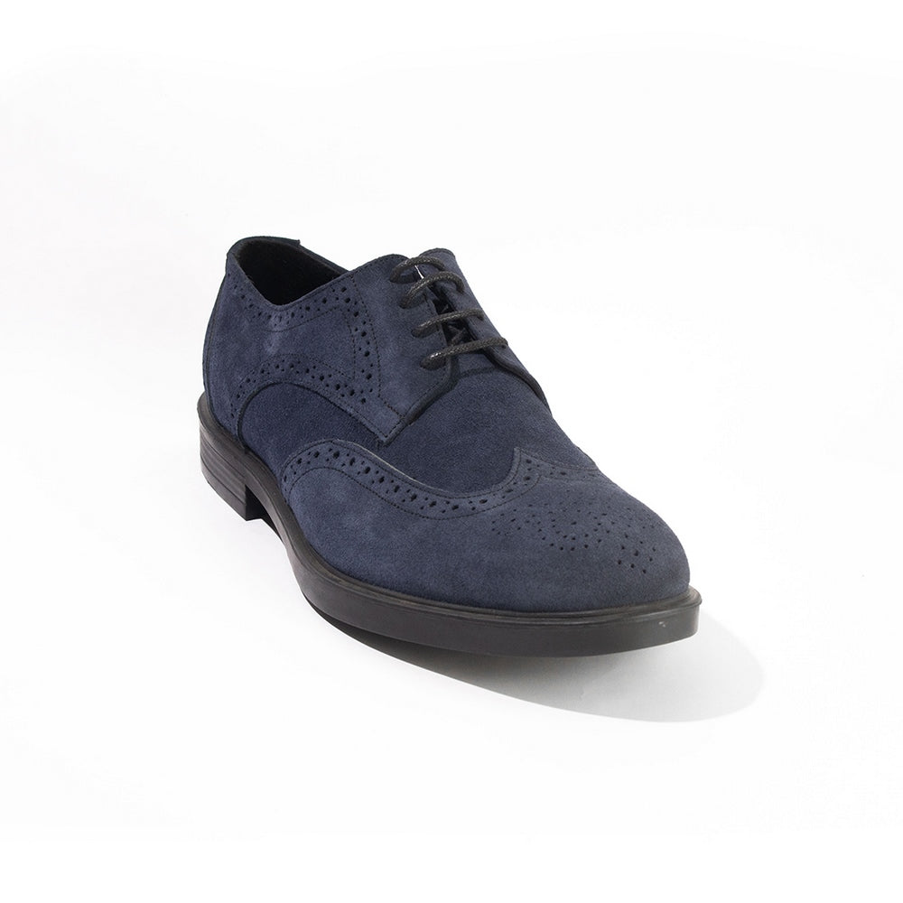 Men Blue Chamois Shoes #4386