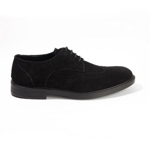 Men Black Chamois Shoes #4387