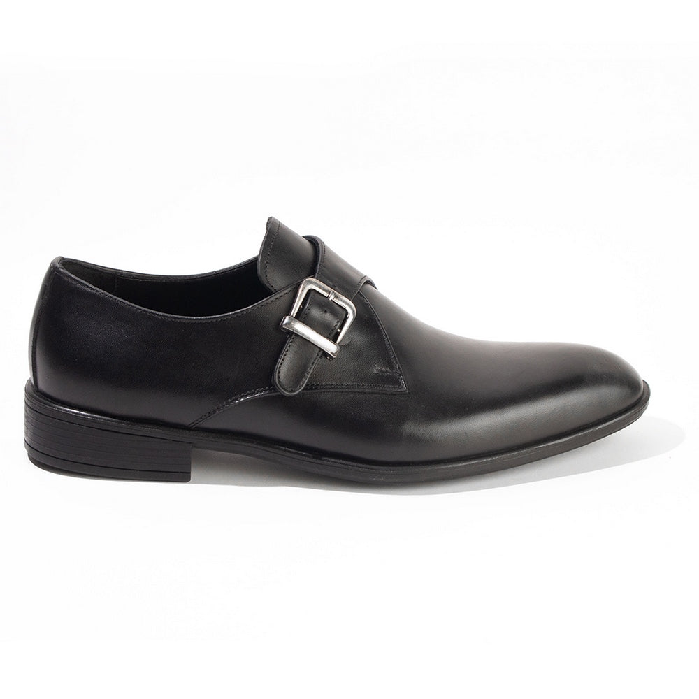 Men Black Leather Shoes #4391