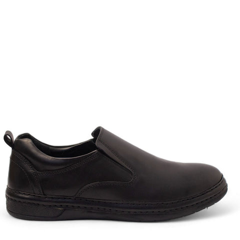 Men Black Leather Shoes #4399