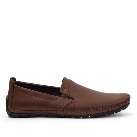Men Brown Leather Shoes #4417