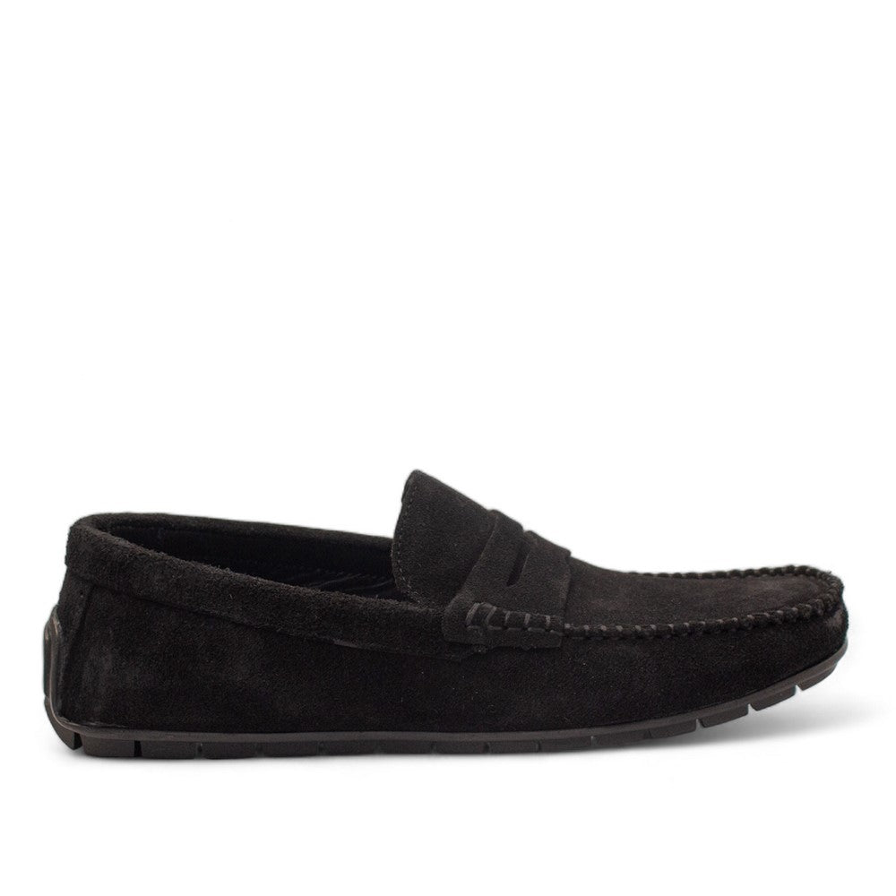 Men Black Chamois Espadrilles #4421