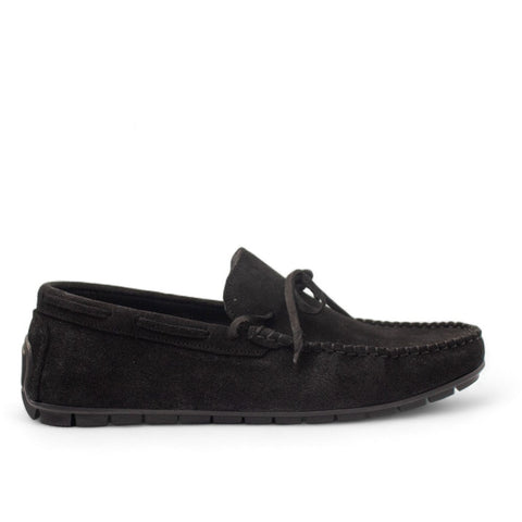 Men Black Chamois Espadrilles #4433