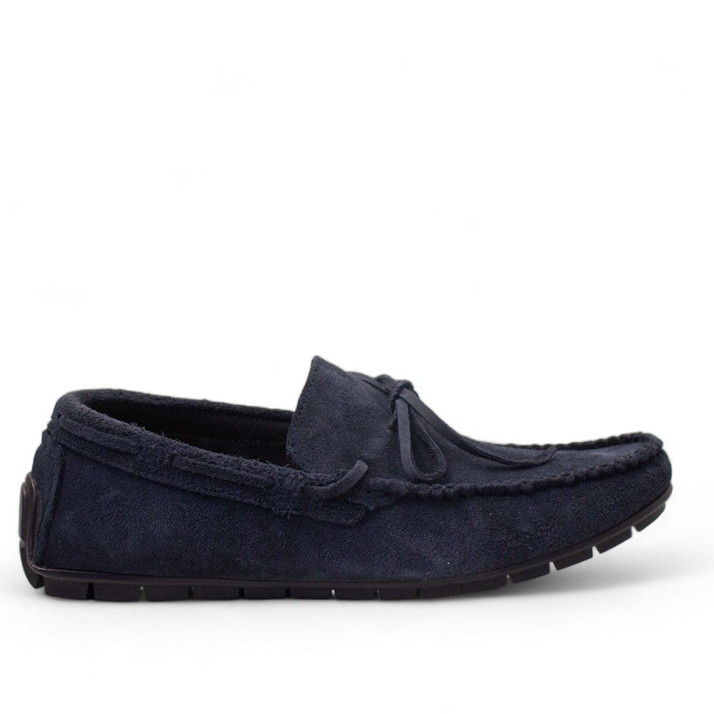 Men Dark Blue Chamois Espadrilles #4435