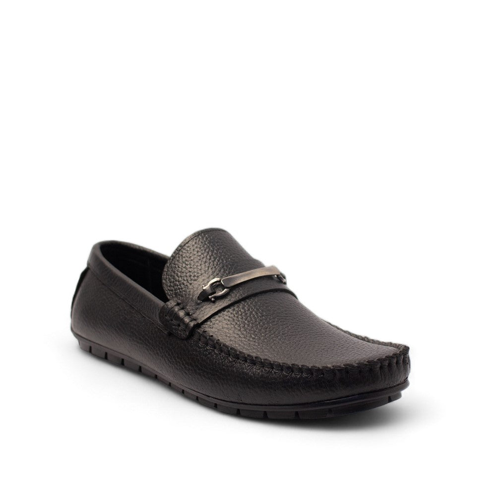 Men Black Leather Espadrilles #4447