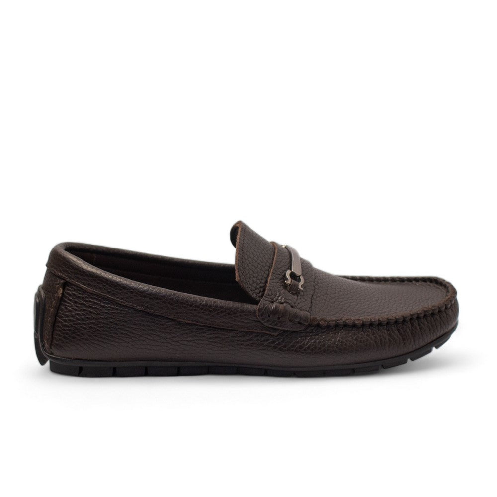 Men Brown Leather Espadrilles #4448