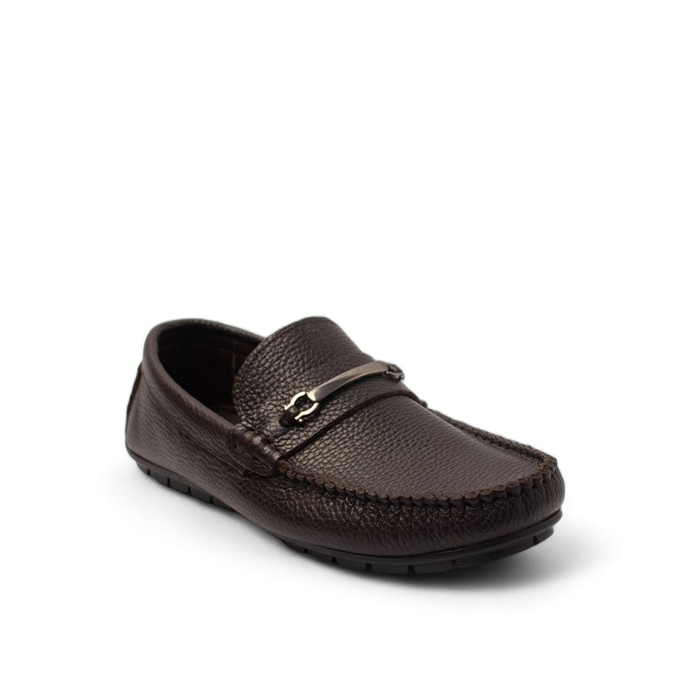 Men Brown Leather Espadrilles #4448