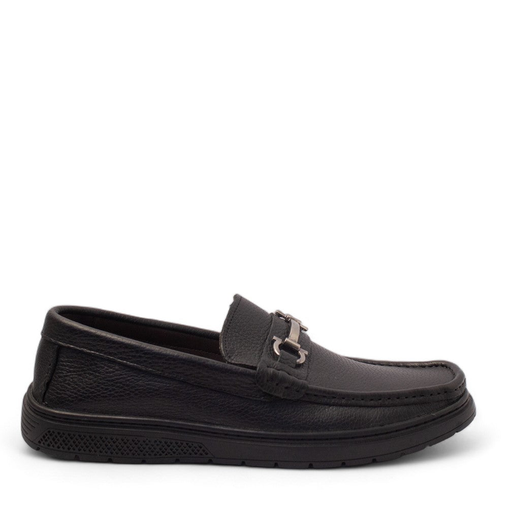 Men Black Leather Shoes #4453