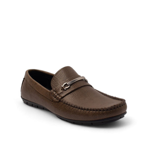 Men Brown Leather Espadrilles #4478