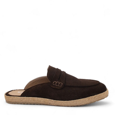 Men Brown Chamois Espadrilles #4484