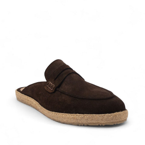 Men Brown Chamois Espadrilles #4484