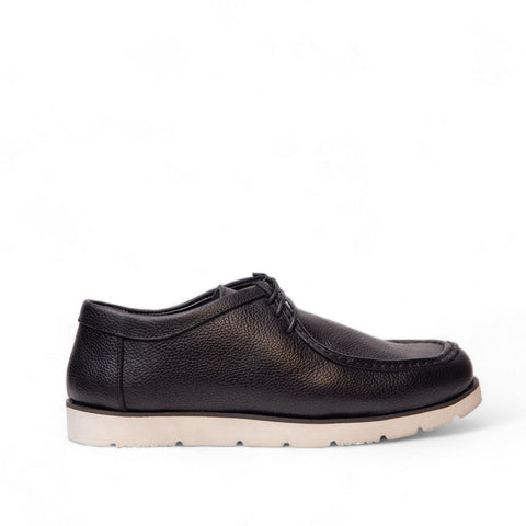 Men Black Leather Shoes #4518