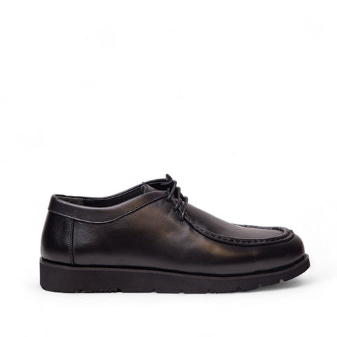 Men Black Leather Shoes #4522