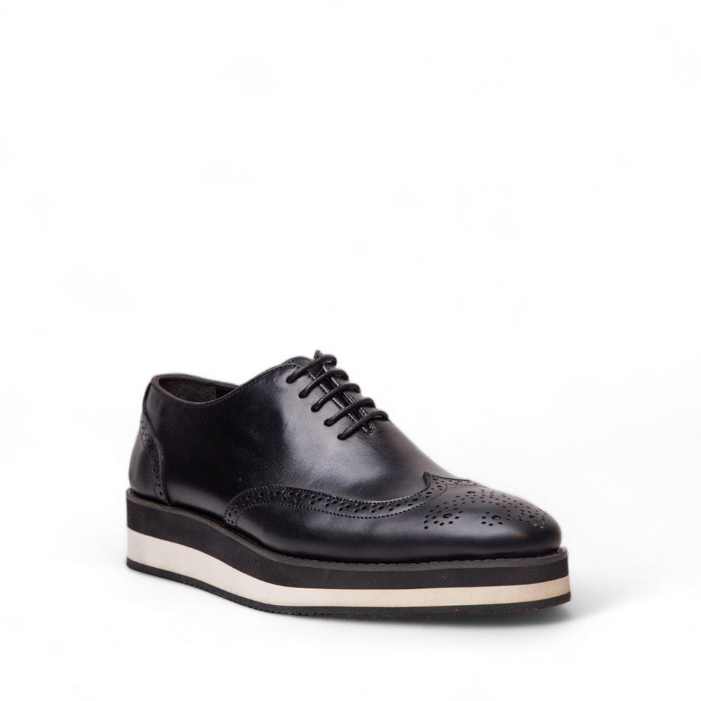 Men Black Leather Shoes #4526