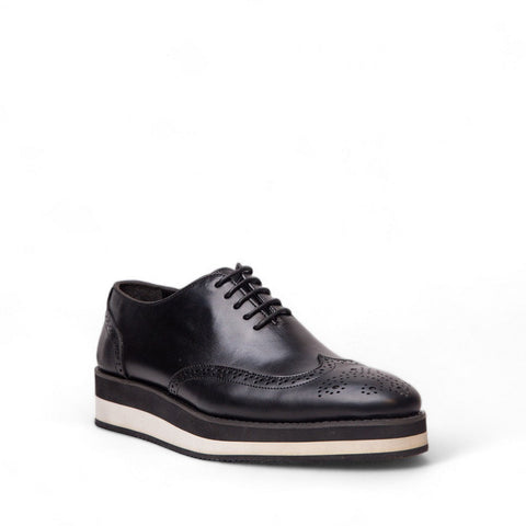 Men Black Leather Shoes #4526