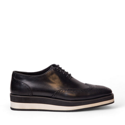 Men Black Leather Shoes #4526