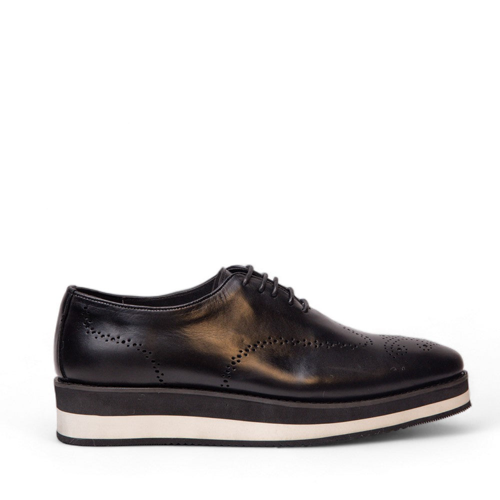 Men Black Leather Shoes #4529
