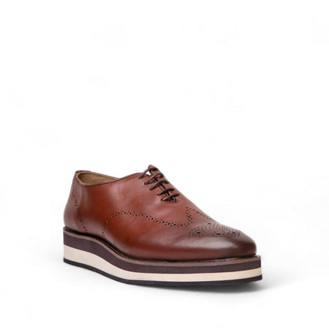 Men Brown Leather Shoes #4530