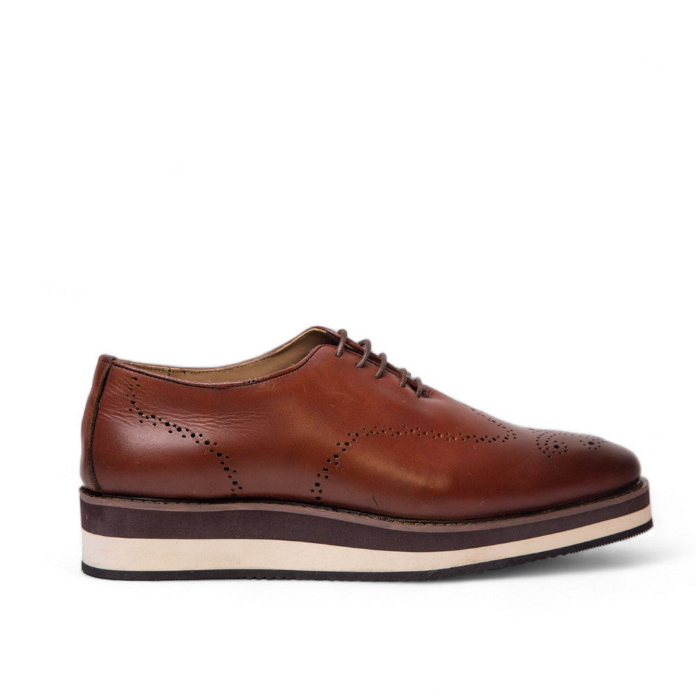 Men Brown Leather Shoes #4530