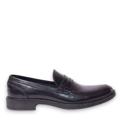 Men Black Leather Shoes #4553
