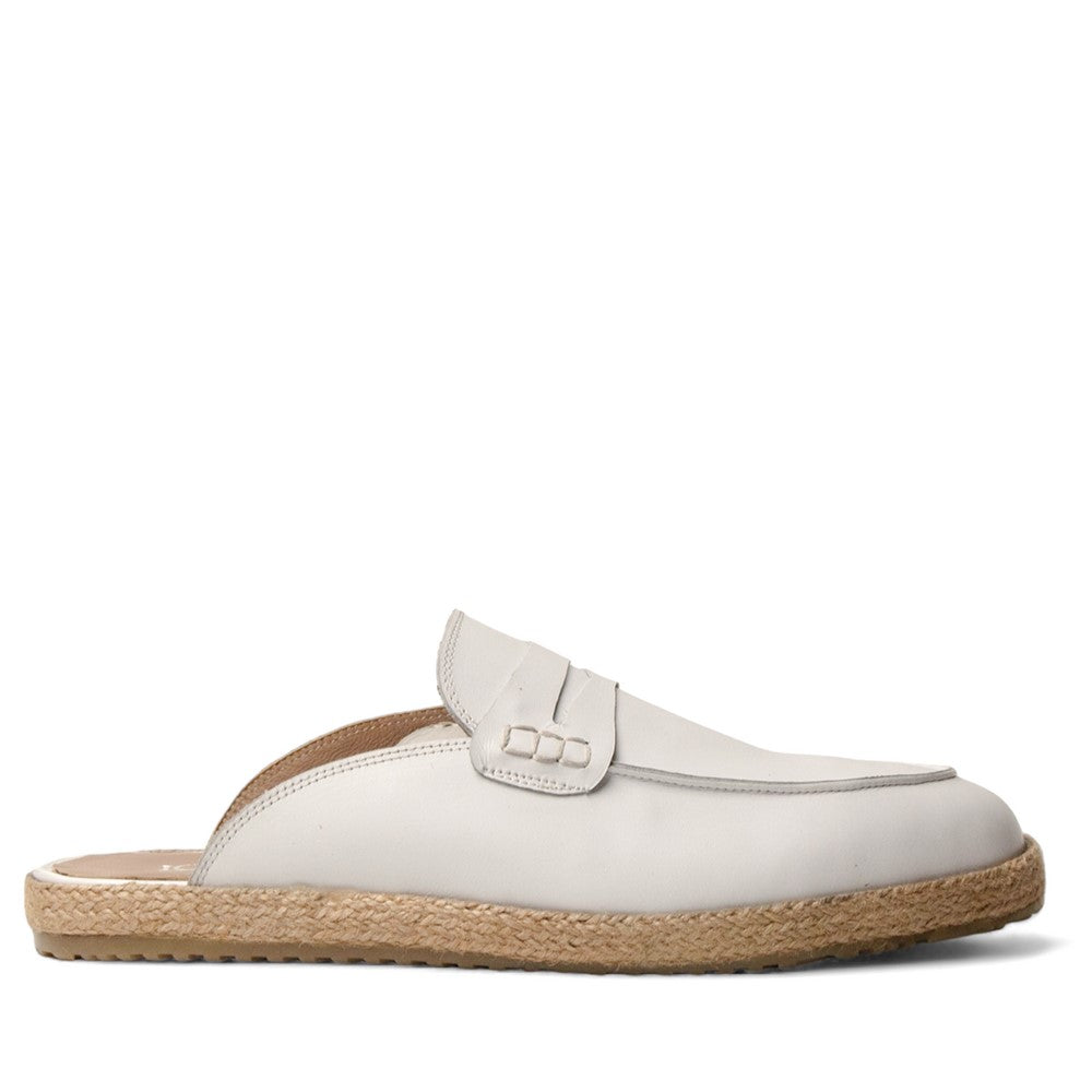 Men white Leather Shoes #4558