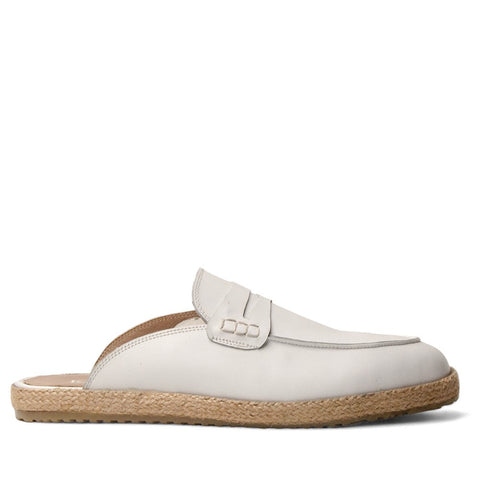 Men white Leather Shoes #4558