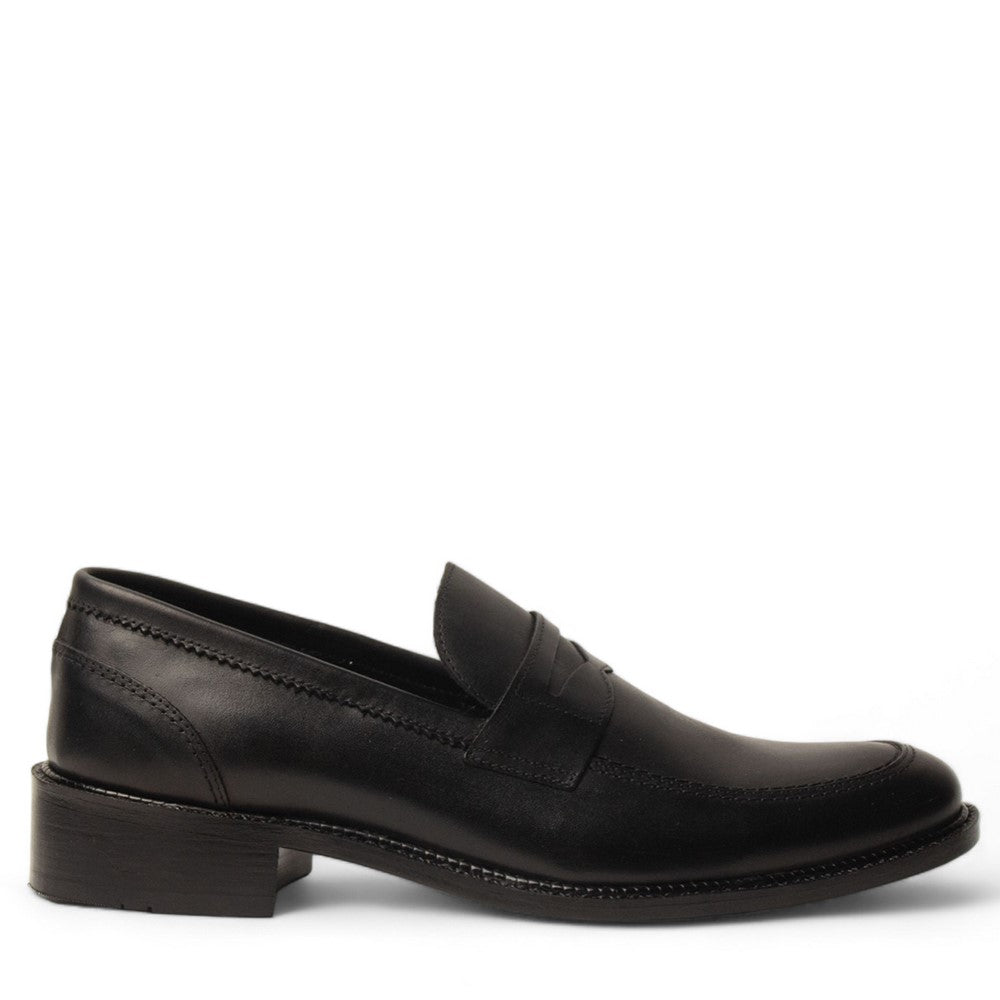Men Black Leather Shoe #4592