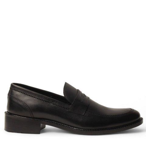 Men Black Leather Shoe #4592