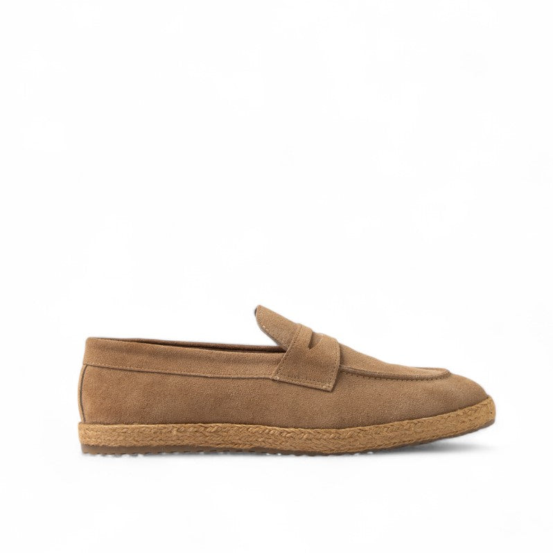 Men Beige Chamois Espadrilles #4616