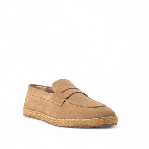 Men Beige Chamois Espadrilles #4616