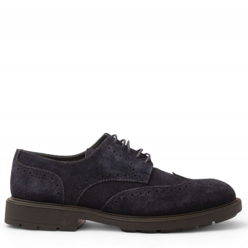 Men Navy Chamois Shoe #4665