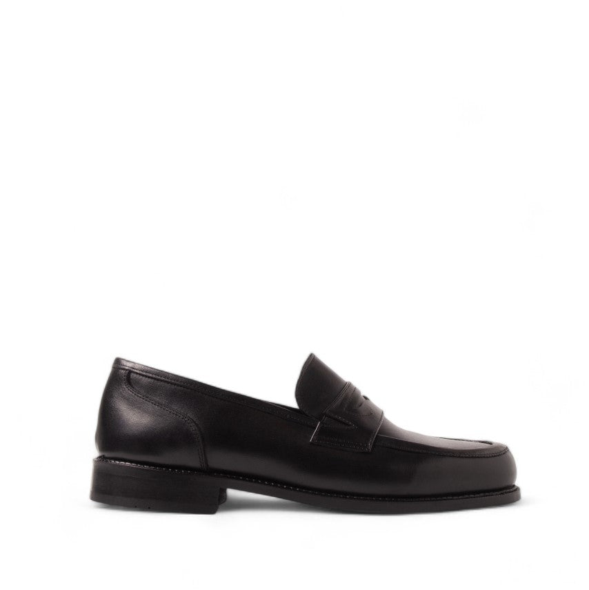 Men Black Leather Shoes #4670