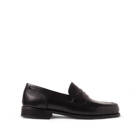 Men Black Leather Shoes #4670