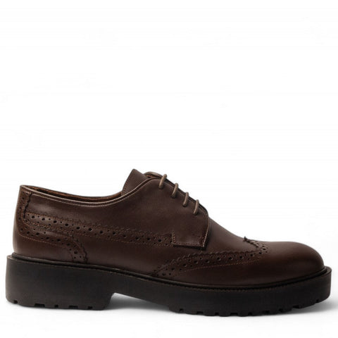 Men Brown Leather Shoe #4673