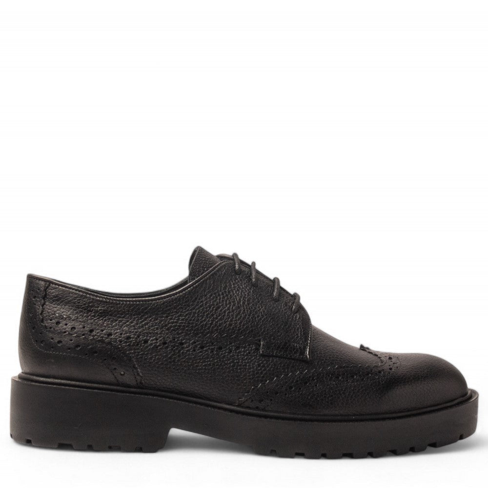 Men Black Leather Shoe #4675