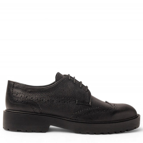 Men Black Leather Shoe #4675