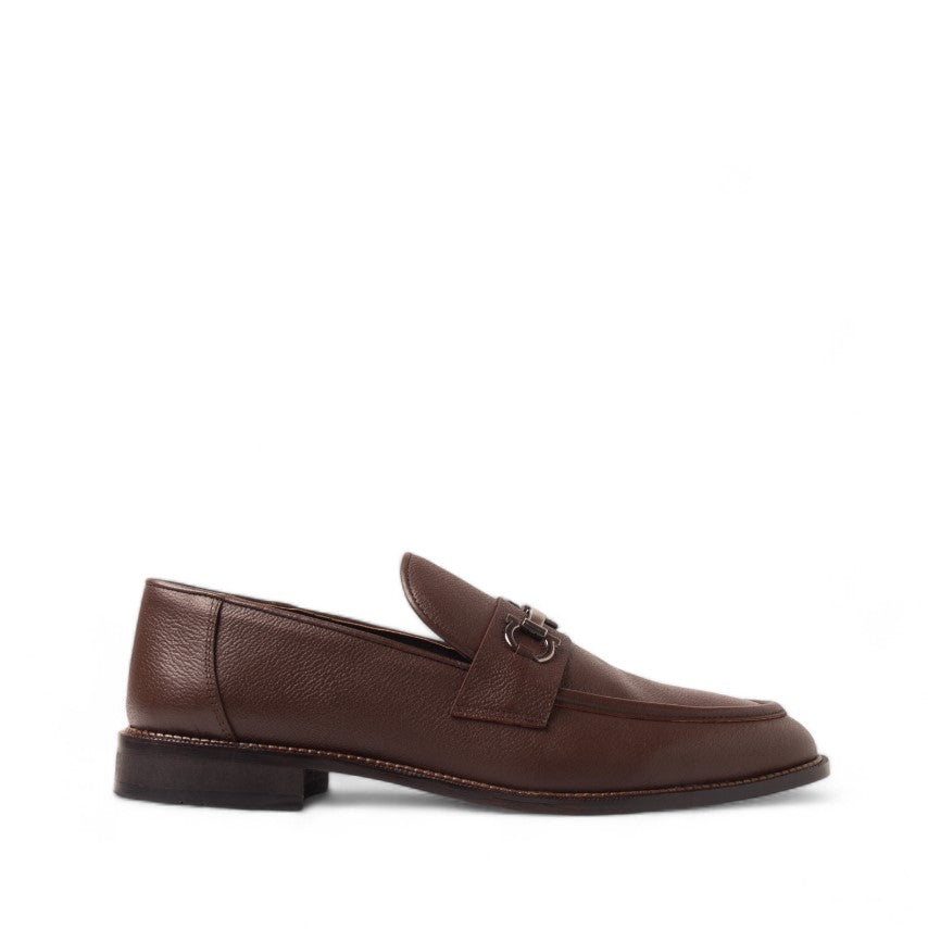 Men Brown Leather Shoes #4682