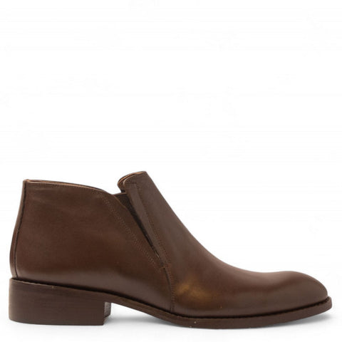 Men Brown Leather Half Boot #4683