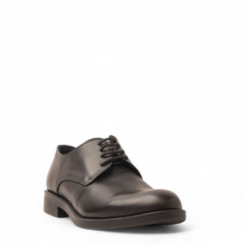 Men Black Leather Shoe #4702