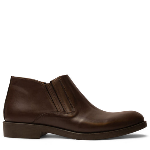 Men Brown Leather HalfBoot #4712