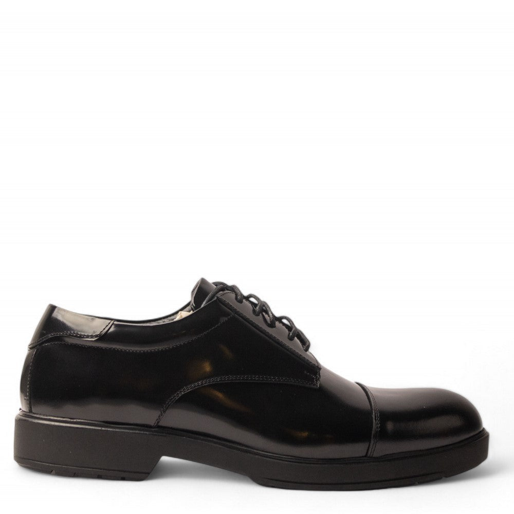 Men Black Vernis Leather Shoe #4720