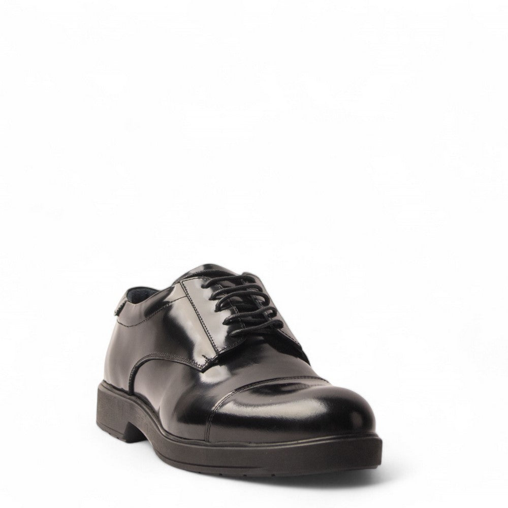 Men Black Vernis Leather Shoe #4720